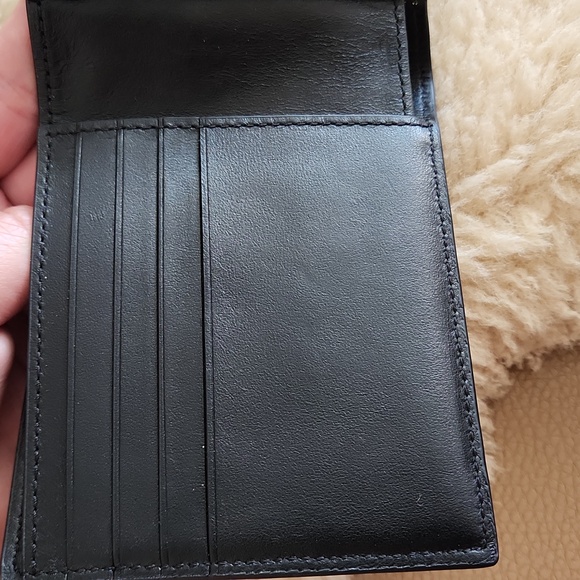 NWOT Coach Men's Black Leather Embossed Signature Bifold Wallet 🖤🎁 - Picture 6 of 14